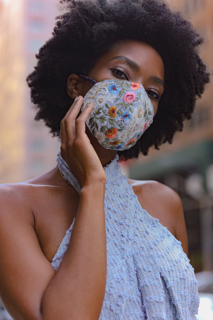 PERIWINKLE BLUE FACE MASK